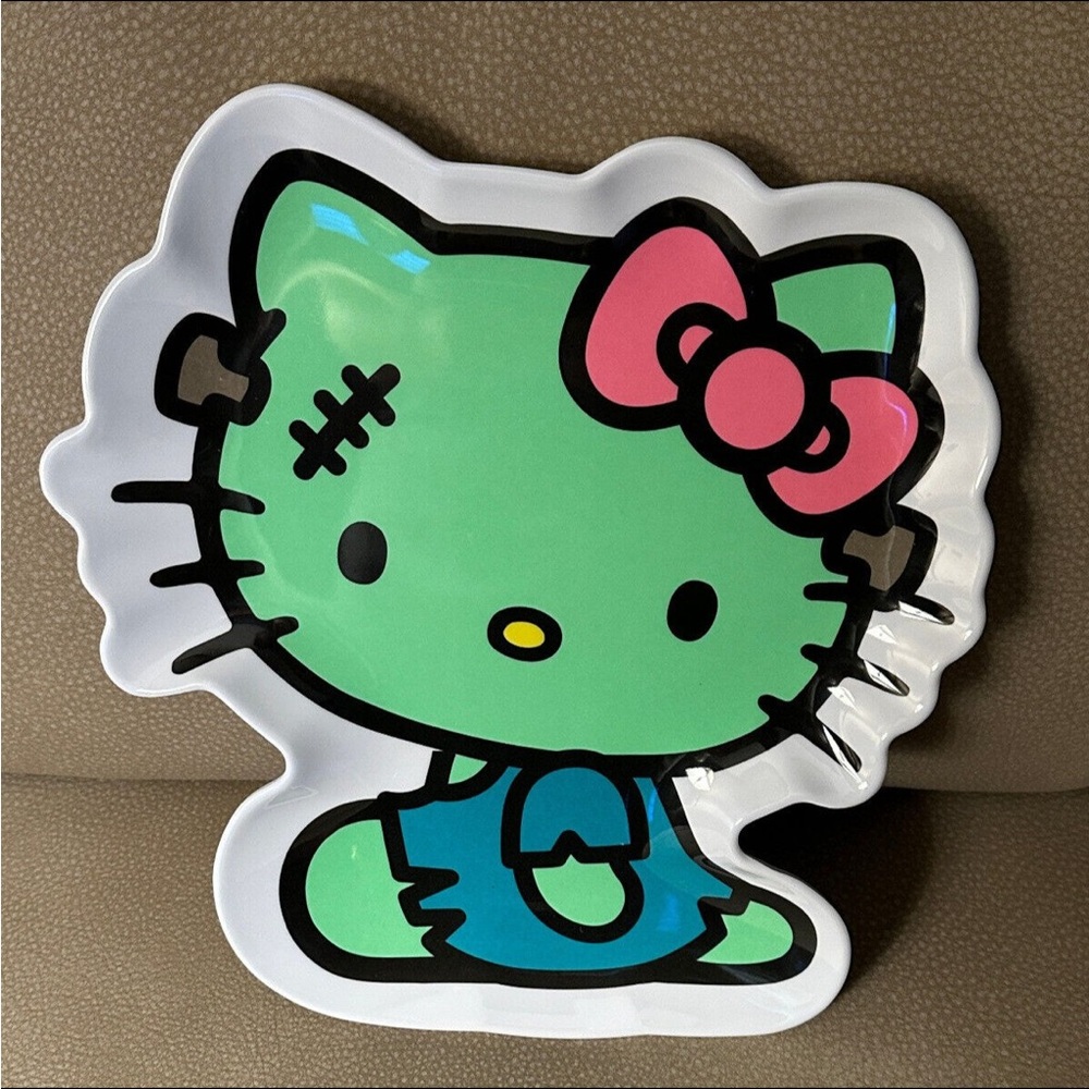 SANRIO HELLO KITTY FRANKENSTEIN HALLOWEEN 11x12" 100% MELAMINE - NEW